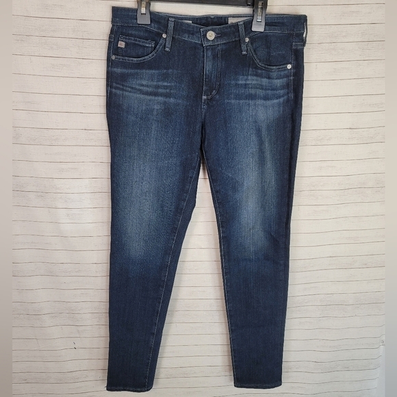 AG ADRIANO GOLDSCHMIED THE LEGGING ANKLE DARK WASH, SZ 28 - Picture 1 of 12